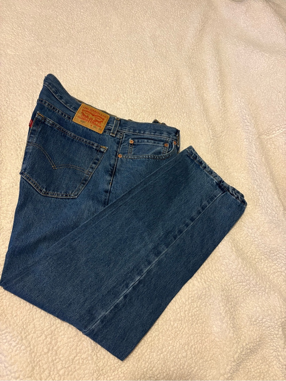 Levi's Men's Dark Blue Straight-Leg Jeans W36 L30